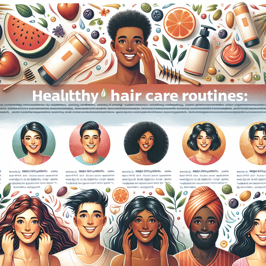 Healthy Hair Care Routines: Natural hair care tips for different hair types.