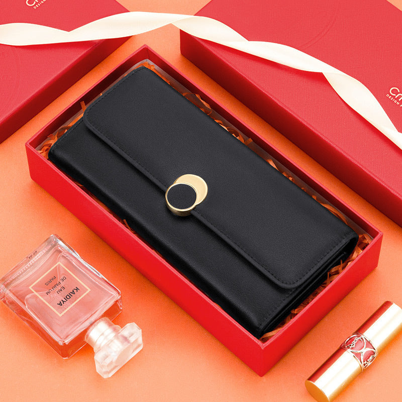 Long-capacity-leather-wallet-for-women