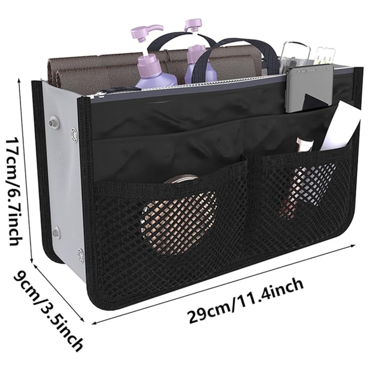 Portable-womens-purse-bag-insert-for-on-the-go-organization