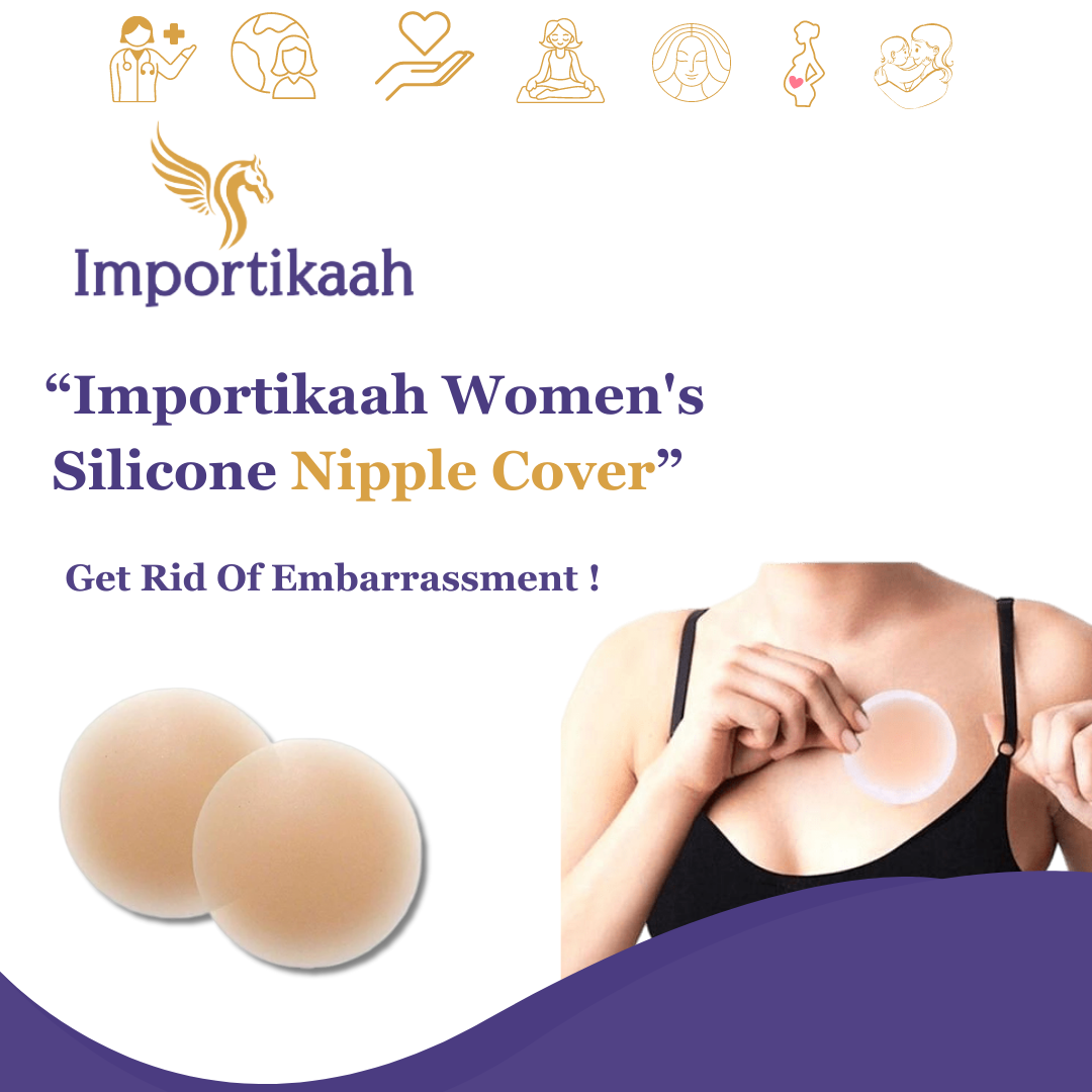 Women's Silicone Nipple Covers with Synthetic Round Shape