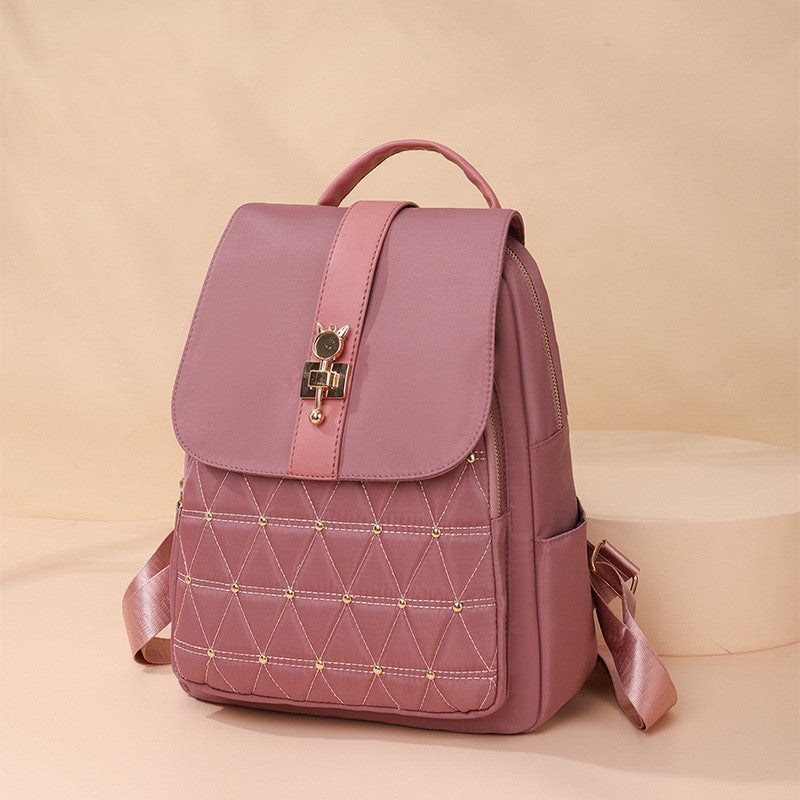 Trendy-diamond-pattern-backpack-for-women