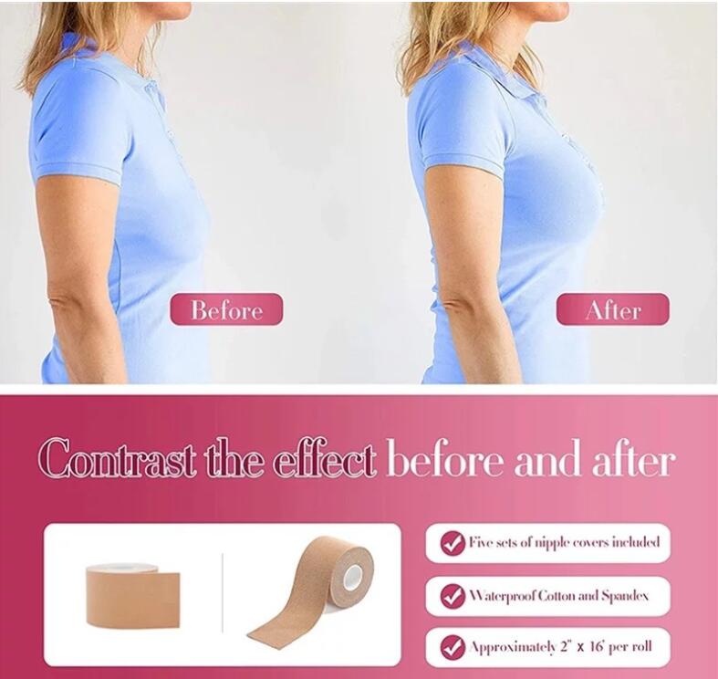 Importikaah Boob shaper tapes(Color-Nude,Black,Brown)