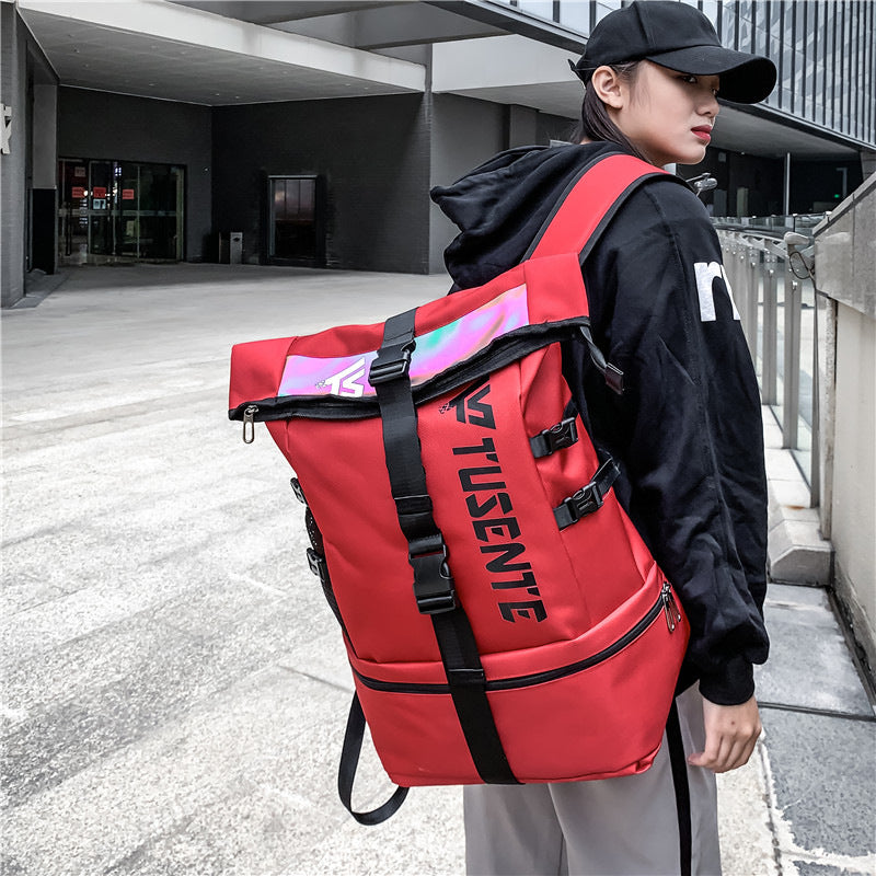 Black-double-shoulder-computer-bag-front-view