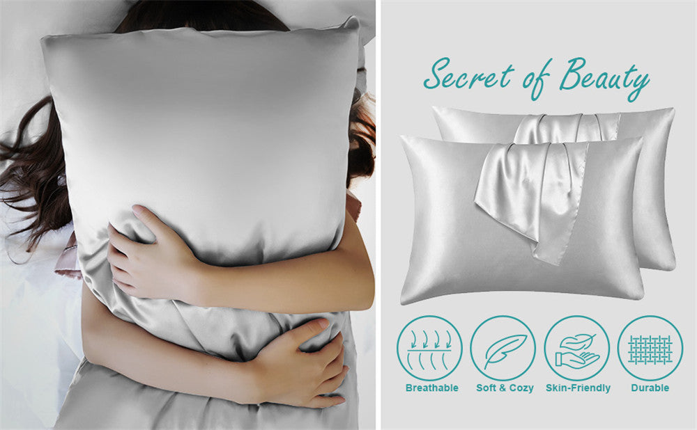 Importikaah Silk Pillow Case Pack Of 2