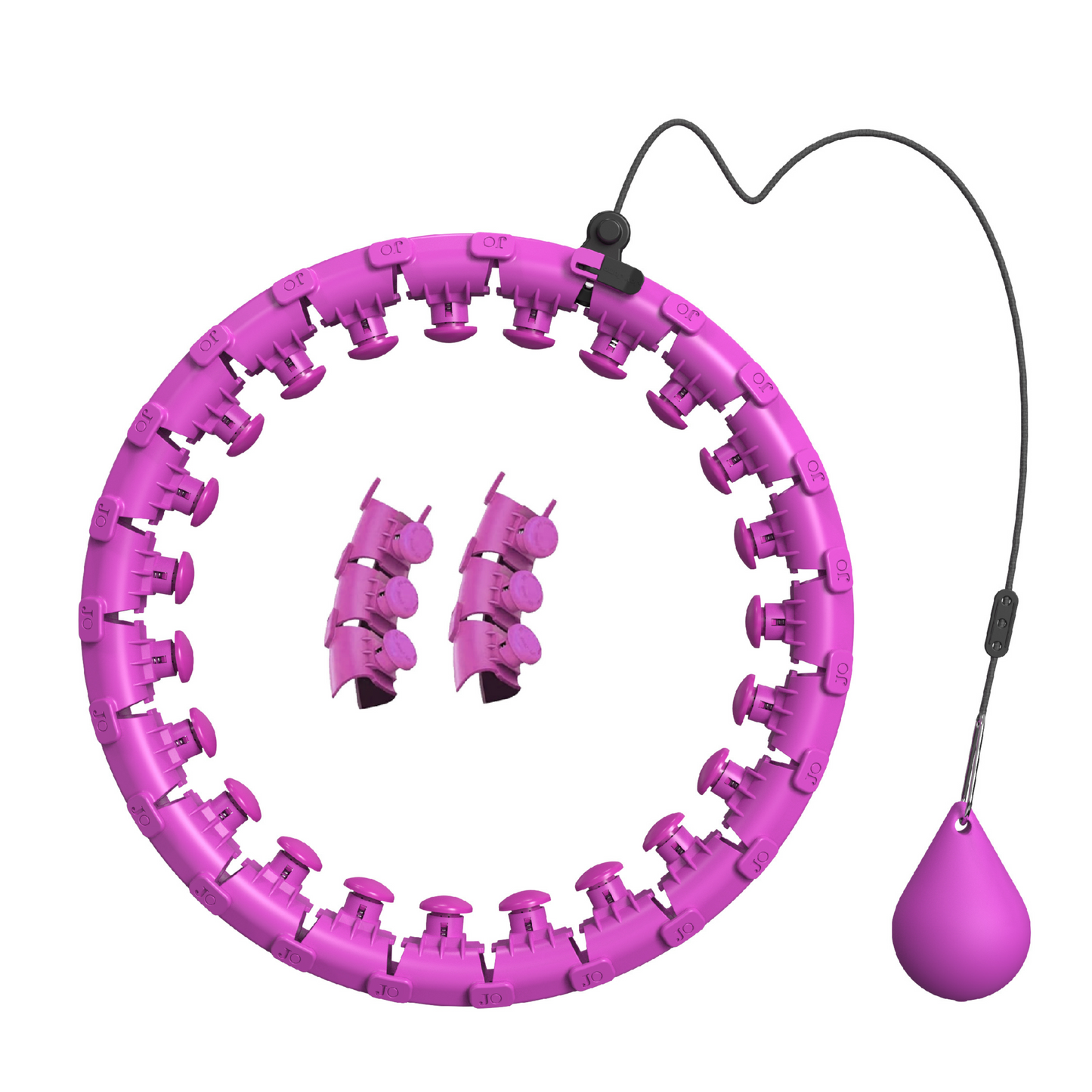 Importikaah-Smart-Weighted-Fit-Hula-Hoop-for-Weight-Loss-24-detachable-knots
