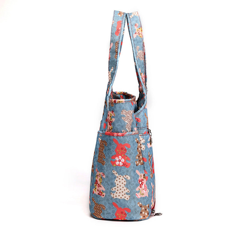 Blue-Letters-pattern-nylon-purse