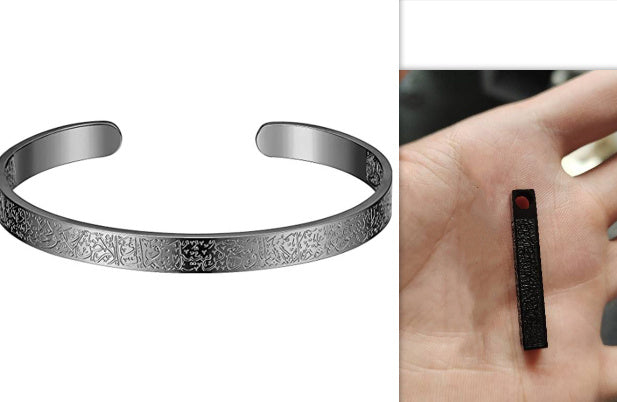 Stylish-Stainless-Steel-Arabic-Disc-Necklace-&-Bracelet-Set-Trendy-Ensemble