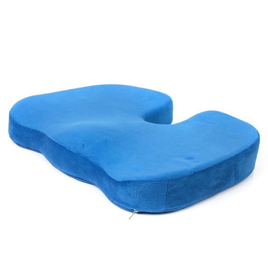 Memory-foam-seat-cushion-and-lumbar-support-pillow-set-for-tailbone-and-lower-back-pain-relief