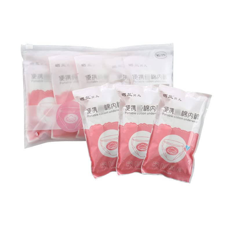 Importikaah Portable cotton underwear Women’s Disposable Underwear 100% Pure Cotton Panties,Ladies Briefs for Spa Salon,Hotel,Travel,Daily Use(1 Packet...