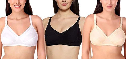 Importikaah Maternity Bra for Breastfeeding ( Pack of 3 bra's)