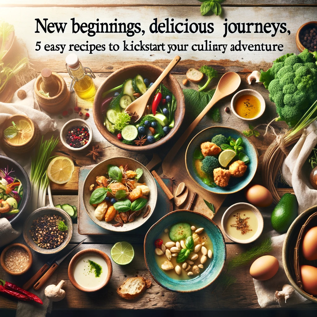 New Beginnings, Delicious Journeys: 5 Easy Recipes to Kickstart Your Culinary Adventure