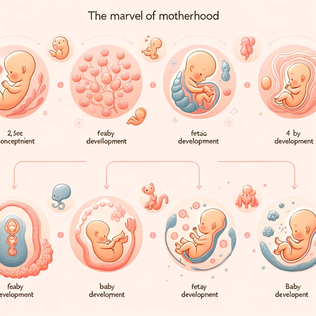 Baby Development Step Pregnancy Process, Conception, Fetal Development, Maternal Health ...