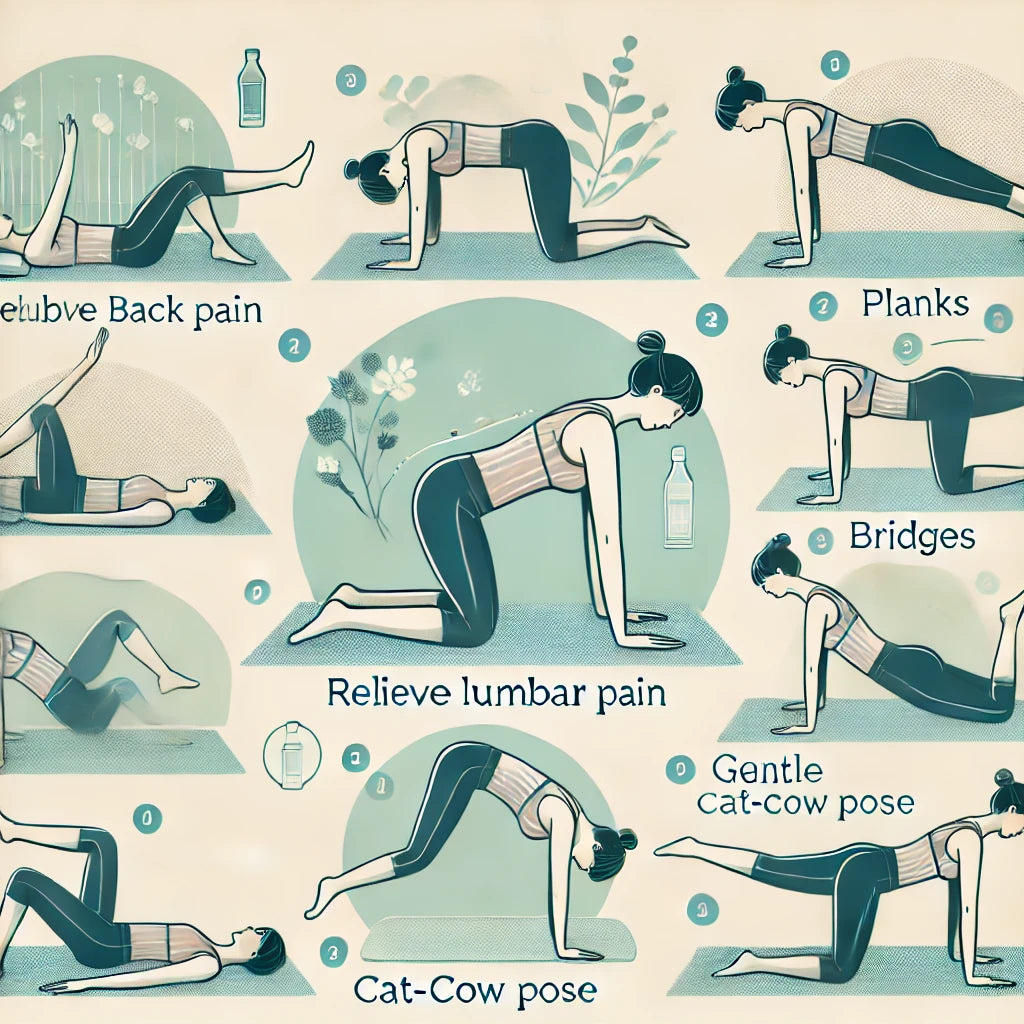 lumbar back pain relief, exercises for back pain, core strengthening ...