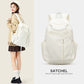  white-school backpack-Green-high-school-student-bag