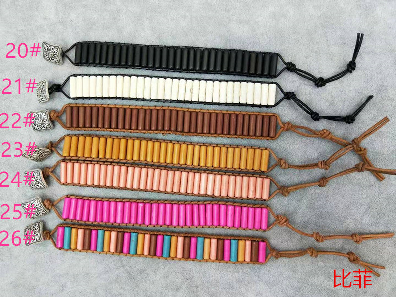 Importikaah-Handmade-Multi-Color-couples-jewelry-wrap-chakra-tube-beads
