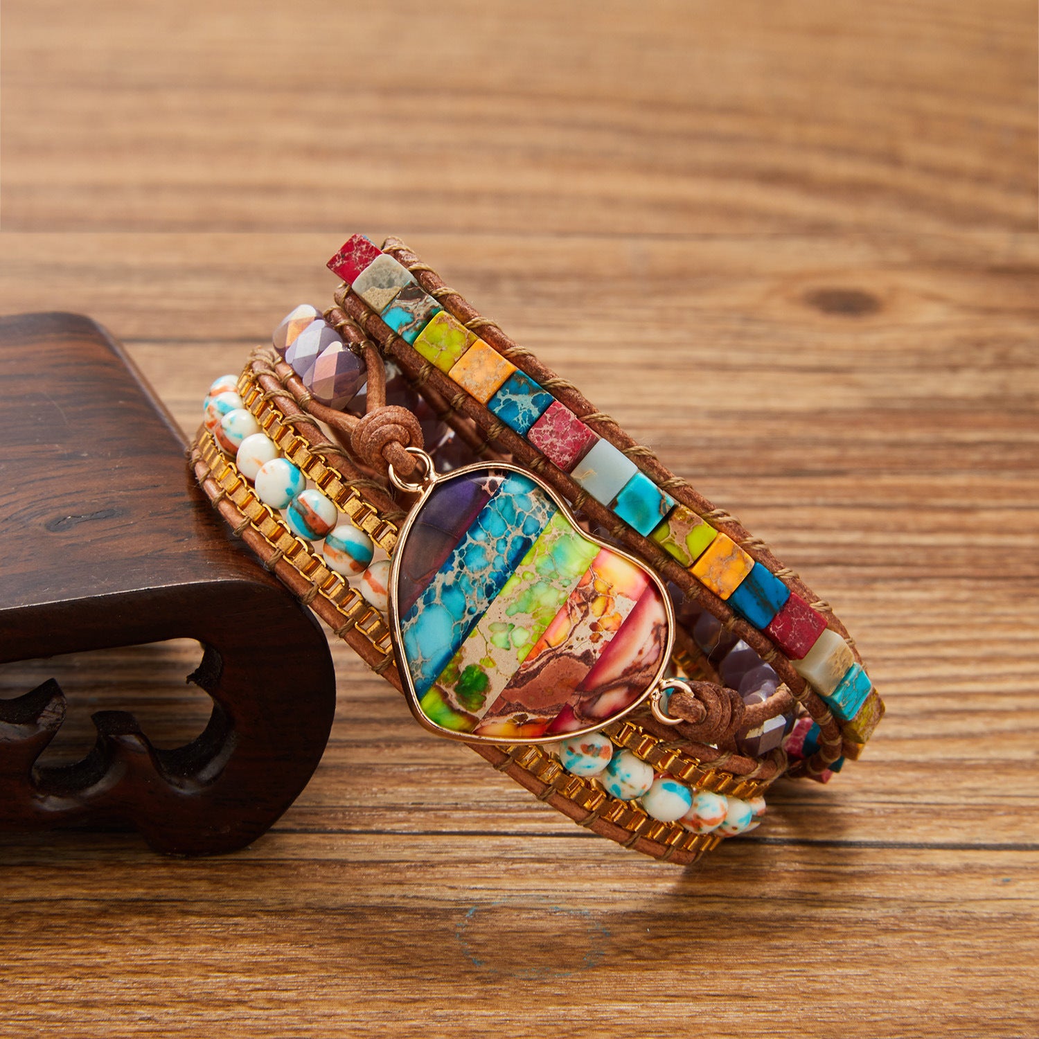 Elegant-Ethnic-Style-Love-Leather-Bracelet-with-Seven-Chakra-Stones