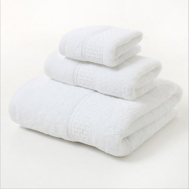 Importikaah-Cotton-Bath-Towel-Set-in-various-plain-colours-ideal-for-valentines-day-white