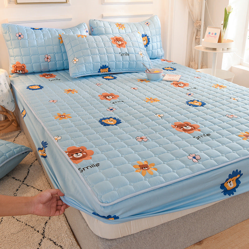 Quilted-bedspread-with-dustproof-protection