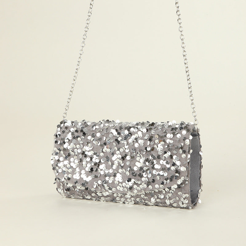 Black-sequins-chain-party-bag-for-evenings