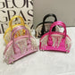 Pink-glossy-diamond-tassel-crossbody-handbag