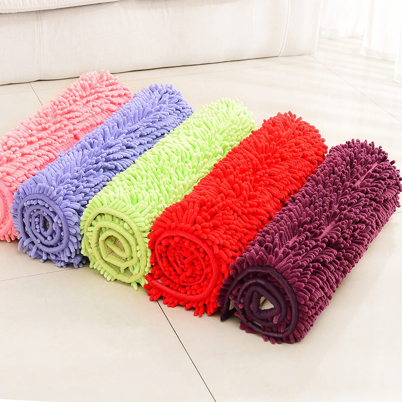 Chenille-Floor-Mats-pink-assorted-colors