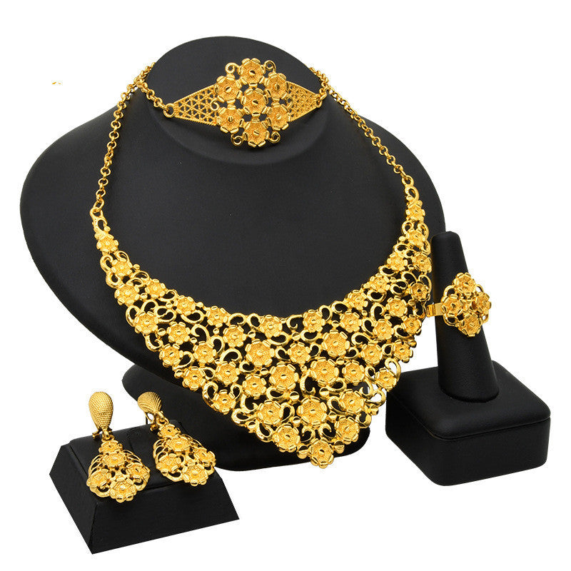 detailed-view-luxuria-24k-gold-plated-jewelry-set-exotic-floral-patterns