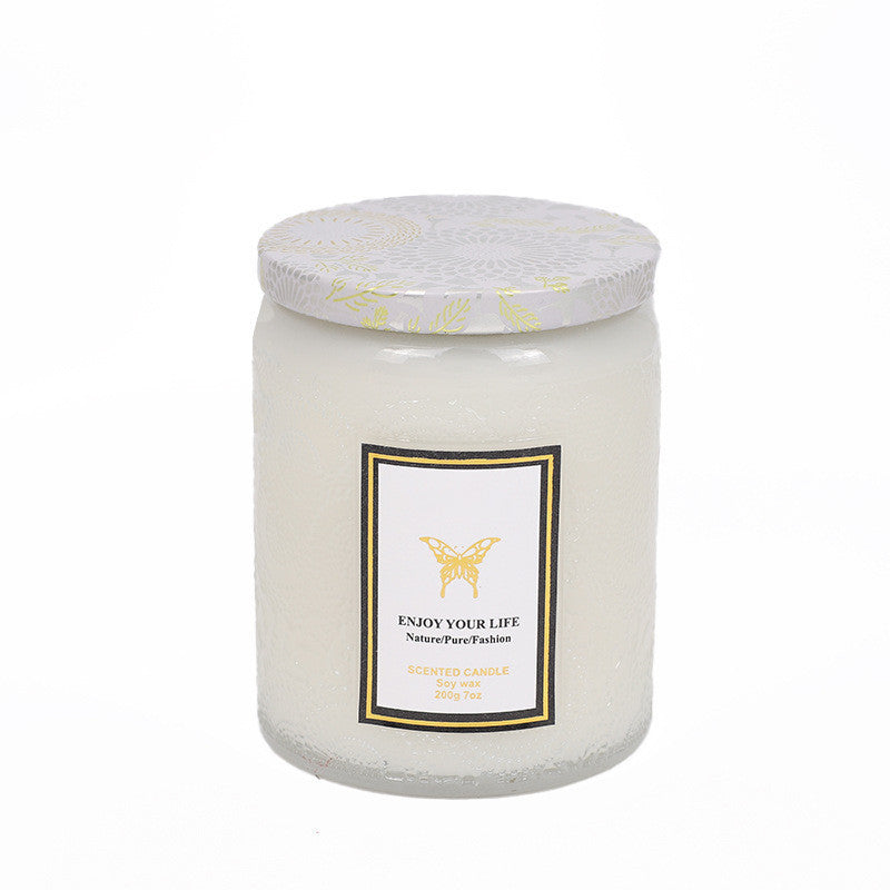 Importikaah Handmade Embossed Glass Fragrance Aromatherapy Soy Candles: Luxurious Gifts