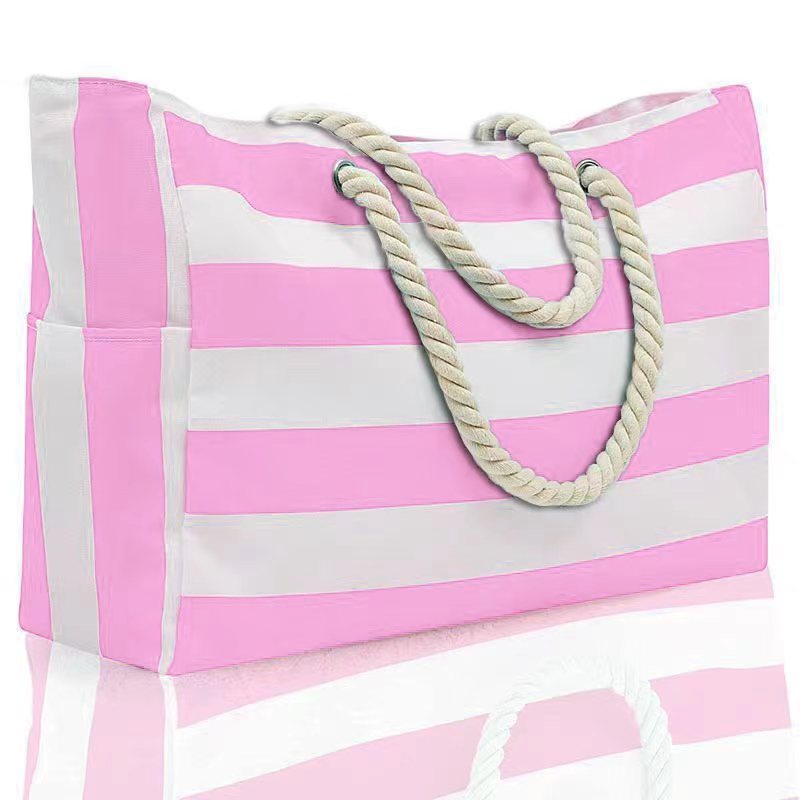 Seaside-Chic-striped-storage-bag-for-beachgoers-and-water-sports-enthusiasts