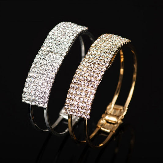 sparkling-rhinestone-bracelet-multi-row-design-gold-silver
