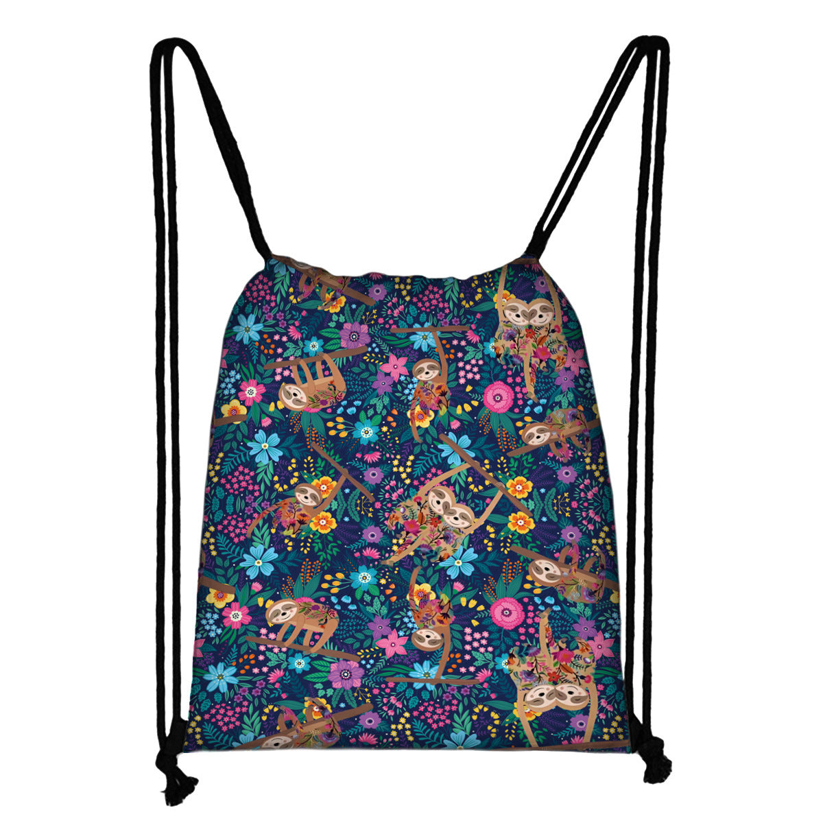 Adventure-Buddy-drawstring-backpack-in-sloth-pattern