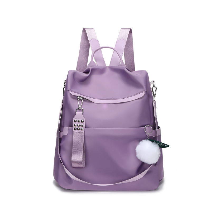 Purple-Oxford-cloth-leisure-travel-bag