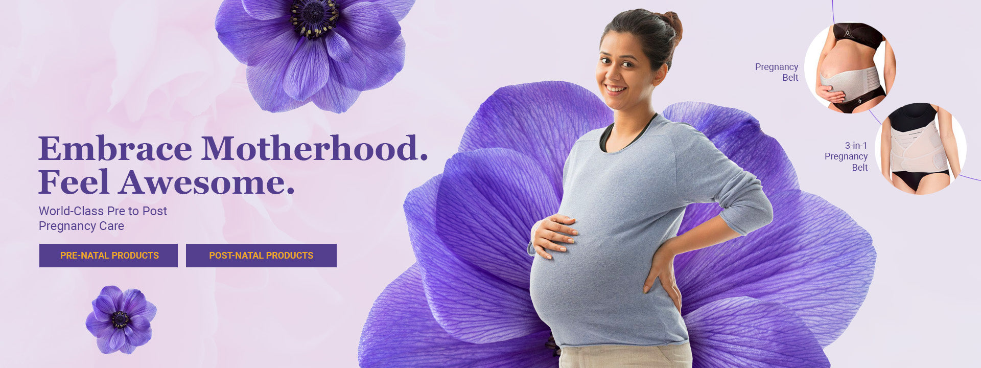 IMPORTIKAAH Postpartum 3-in-1 Girdles Wrap– Waist + Pelvis Pregnant Post  Pregnancy Slimming Belt (XX-Large Waist 43-48 Inch)