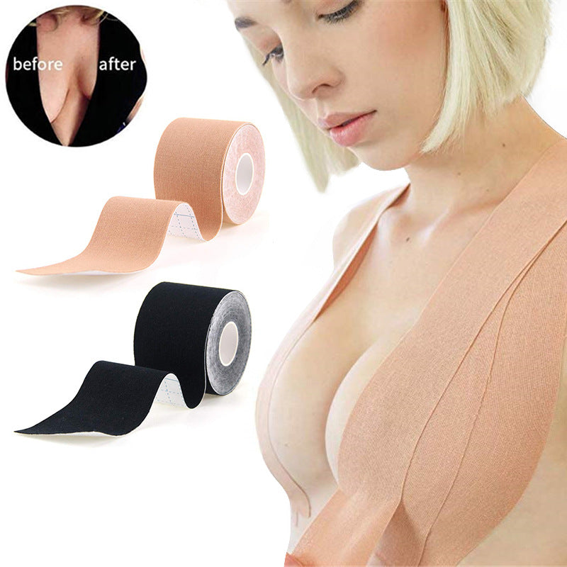 Importikaah-boob-shaper-tapes-black-clothing-choices-skin-friendly-flexibility-nude-comfort