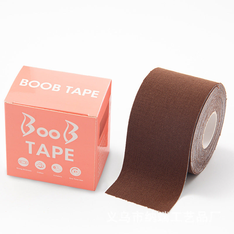 Importikaah-boob-shaper-tapes-black-clothing-choices-skin-friendly-flexibility-nude-comfort-brown-easy-to-apply-easy-to-remove-invisible-support-Perfect- wear-under-backless-strapless-low-cut-garments-strong-hold-pre-cut-strips 