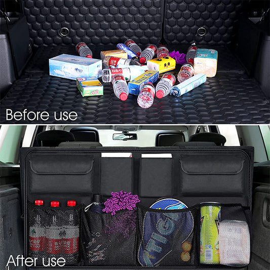 Car-Back-Seat-Organizer-in-Black - Keep-Your-Essentials-Neat-and-Accessible