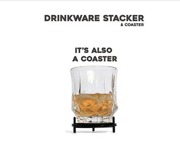 Importikaah-Glass-coffee-mug-organizer-set-of-it's-also-a-coaster