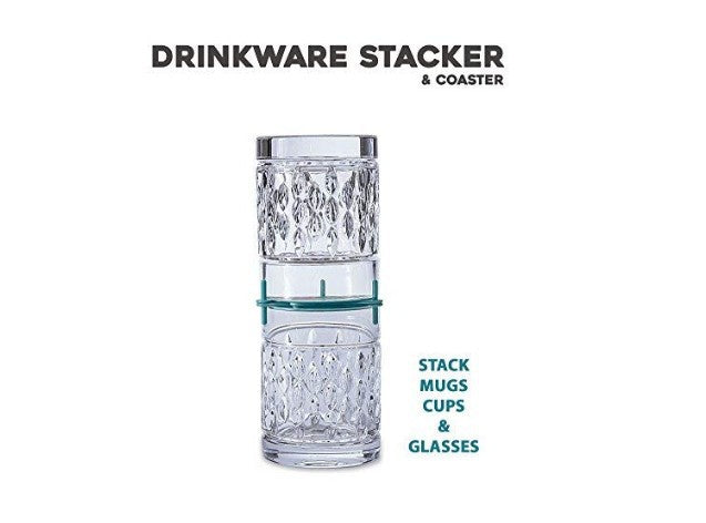Importikaah-Glass-coffee-mug-organizer-set-of-stuck-mugs