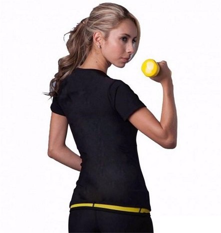 Importikaah Hot Shapers Women Sweat T-Shirt Neoprene Slimming Body Shaper Loss-Weight Vest