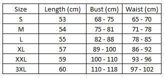 size-chart-for-body-shapers