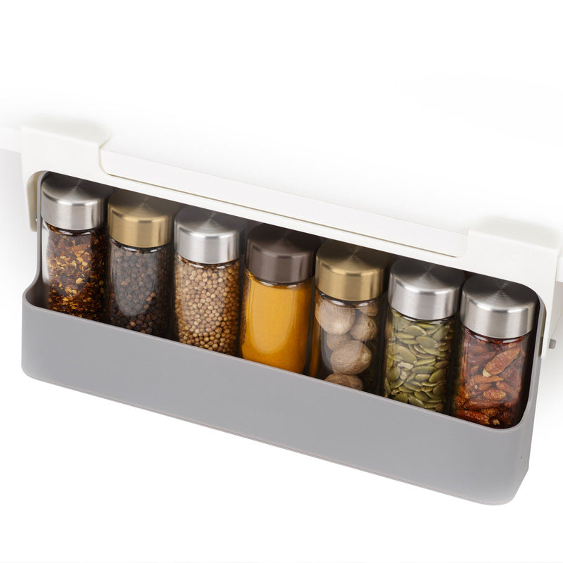 Importikaah-Wall-Mounted-Spice-Organizer-in-Kitchen-Setting