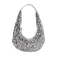 Silver-U-shaped-sequined-handbag-for-women