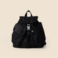 Black-large-capacity-drawstring-backpack