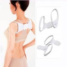 IMPORTIKAAH Unisex Posture Corrector Shoulder Support Strap for Poor Postures (White, 13 X 18 Inch Shoulders)