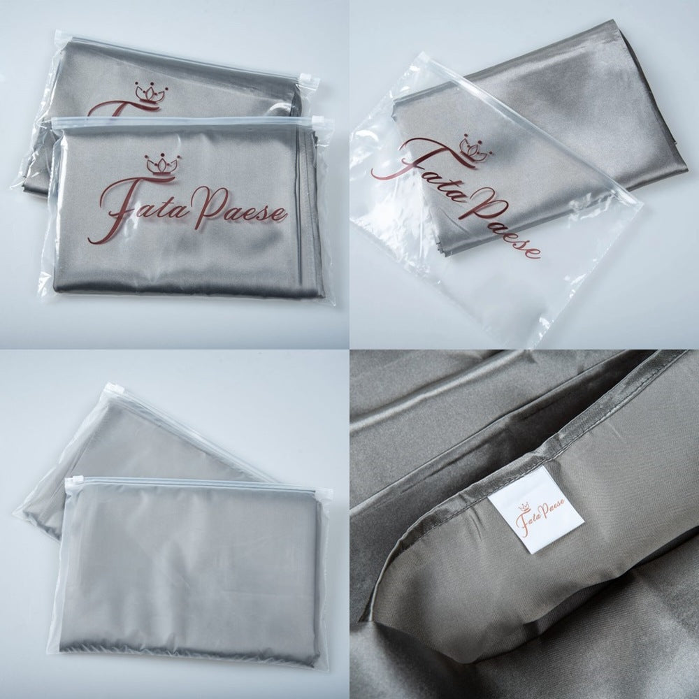Importikaah-Silk-Pillowcase-single-pack-Elegant-designed-combine-luxury-skincare-haircare-benefits-high-quality-pillowcase-100%-pure-silk