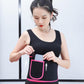 Importikaah-Adjustable-black-slimming-belt-snug-fit-featuring-built- phone-pocket-front-easy-access-support