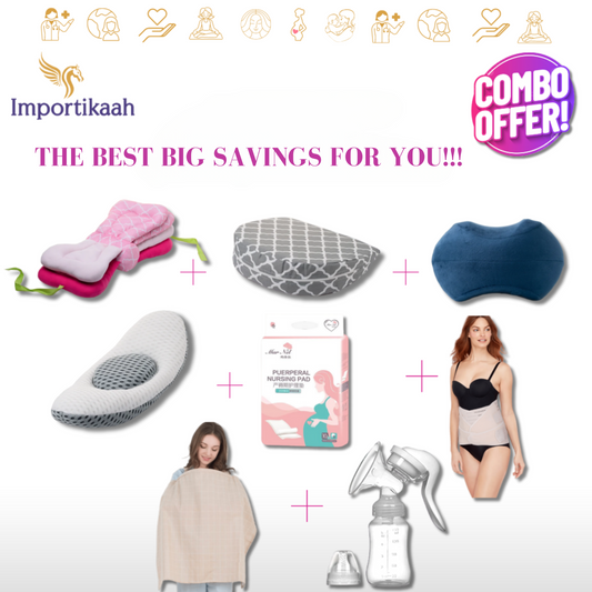Buy IMPORTIKAAH Postpartum 3-in-1 Post Pregnancy Slimming Belt with Free  Nipple Cream (XL) Online at Best Prices in India - JioMart.