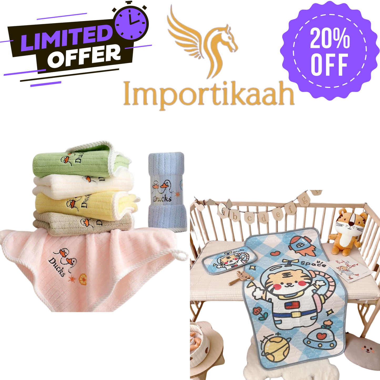 Importikaah-Baby-Bedding-Set-Soft-and-Cozy-Infant-Sheets