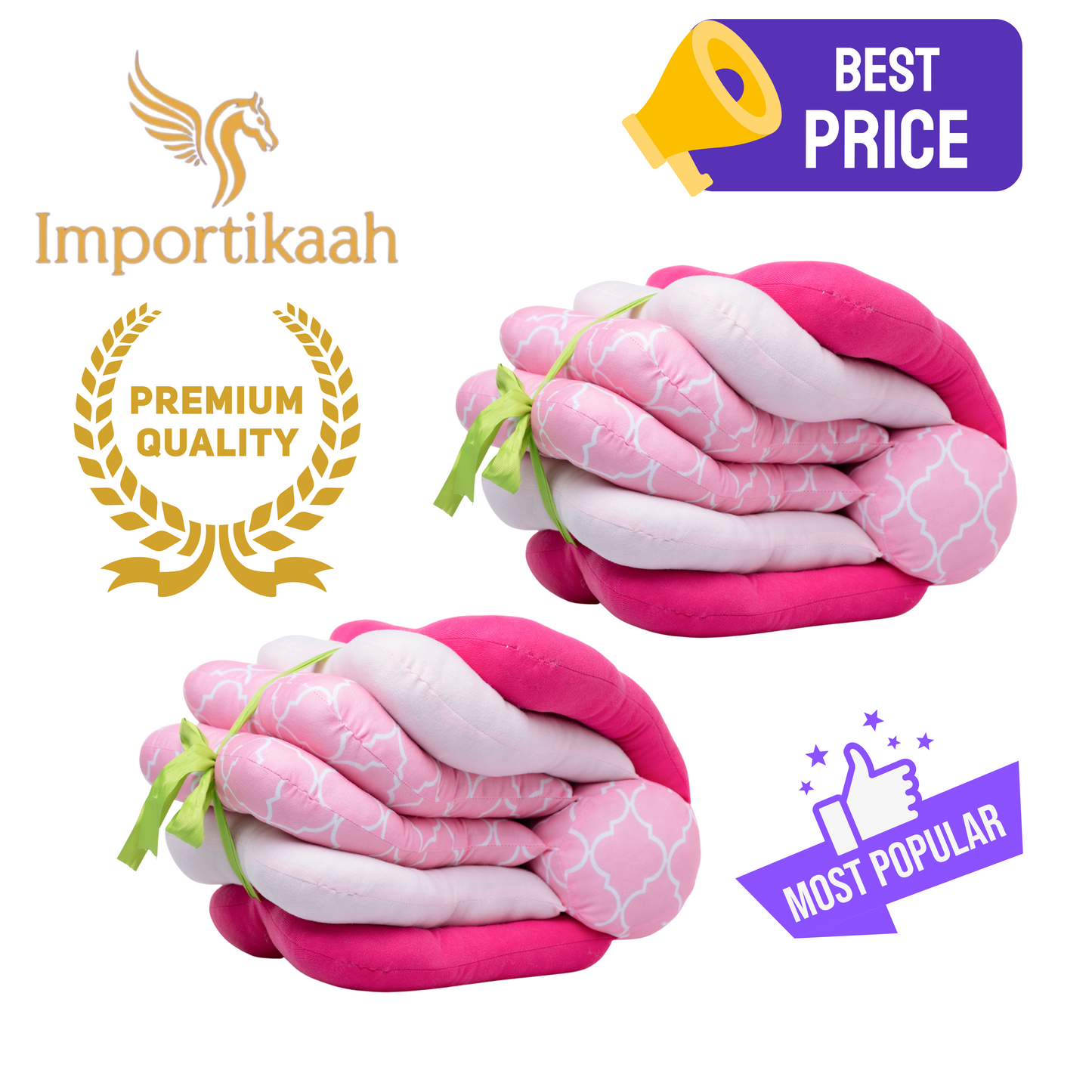 Two-pack-of-Importikaah-Baby-Breastfeeding-Adjustable-Pillows