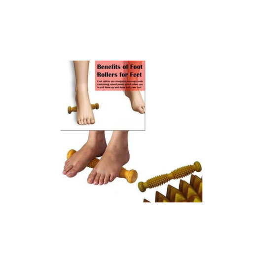 Importikaah Acupressure Wooden Foot Roller