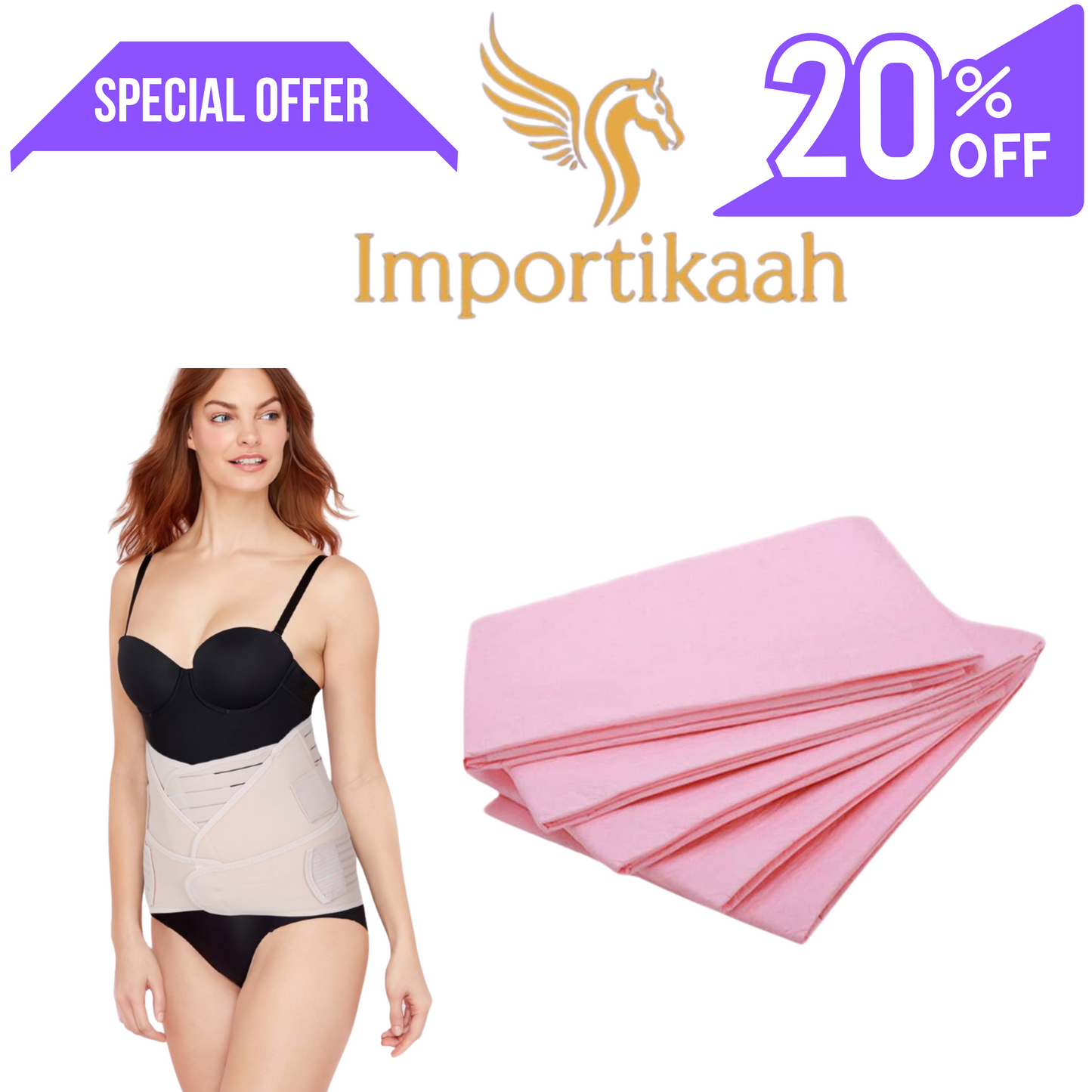 Importikaah 3 in 1 postpartum belt sale